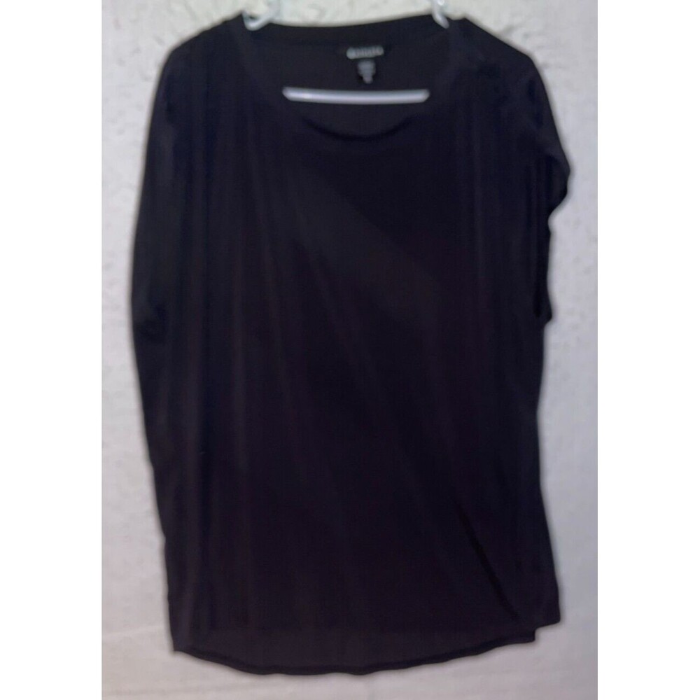 Athleta Women's Sleeveless Top Black Size XL Oversized Tee Polyester